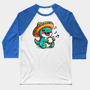 Cute Dino Singing Baseball T-Shirt